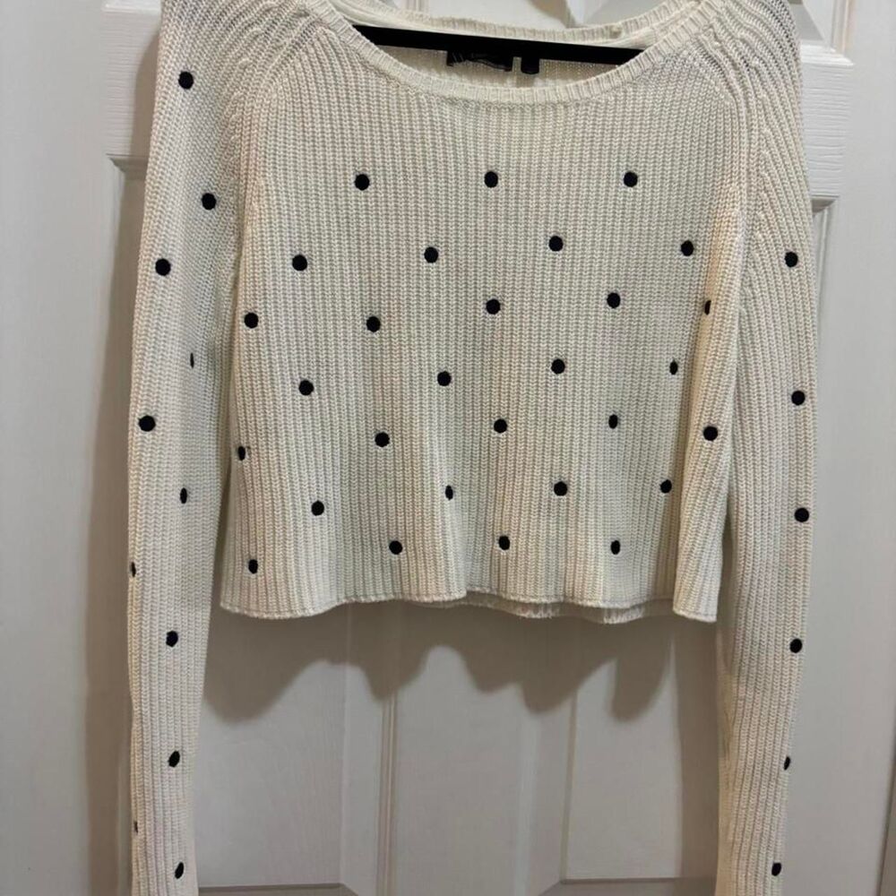 Dex Women's White and Cream Jumper